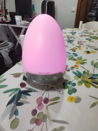 Lampara Despertador Muse Rosa