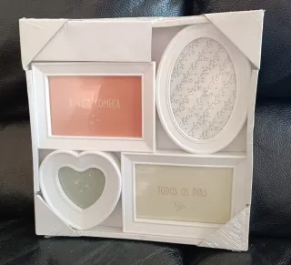 Marco de fotos múltiple blanco