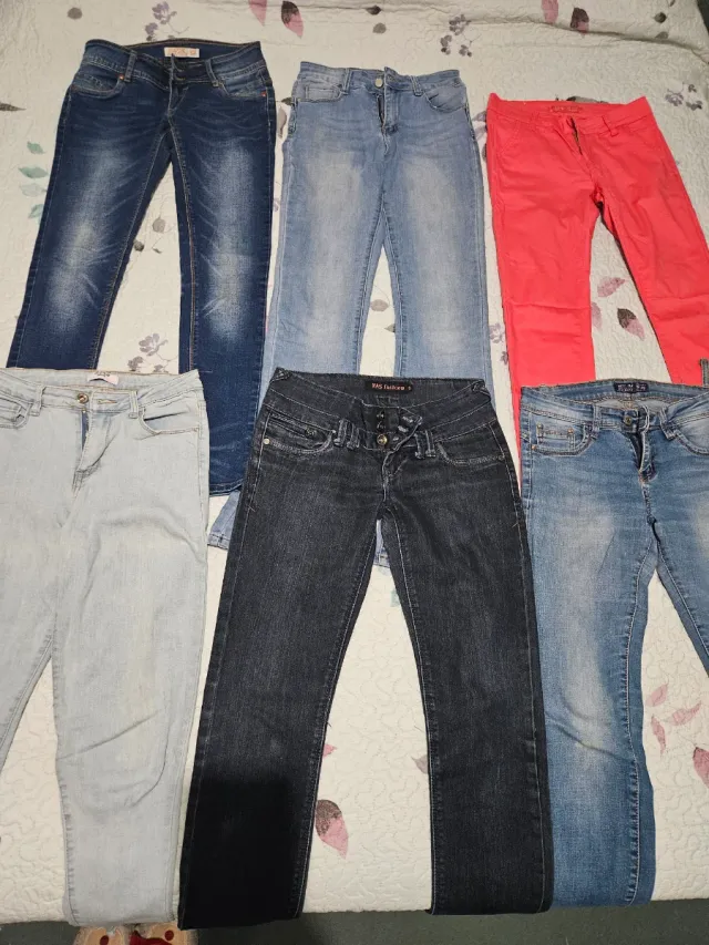 Lote 6 Pantalones Mujer Talla S