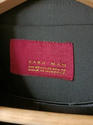 Traje Zara Negro Hombre Talla XS