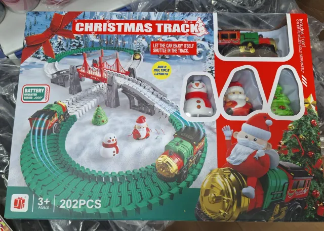 Pista Navideña Tren 202PCS