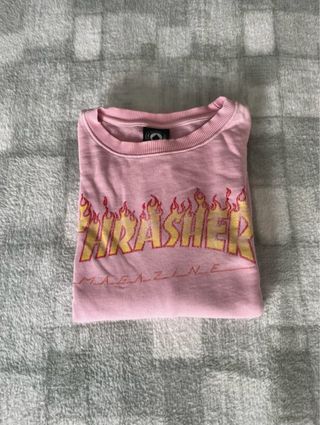 Maglione Vintage Thrasher Rosa