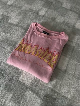 Maglione Vintage Thrasher Rosa