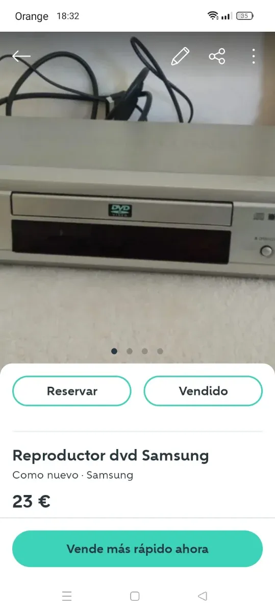 Equipo de música Aiwa, TV Airis, DVD Samsung