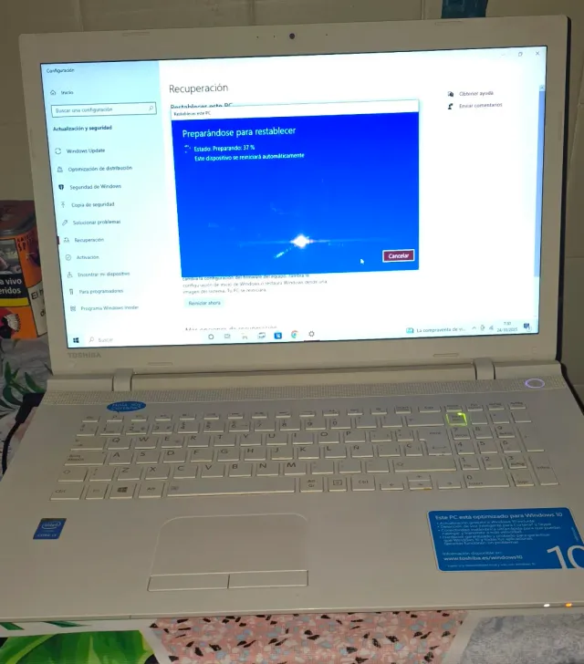 Portátil Toshiba Blanco