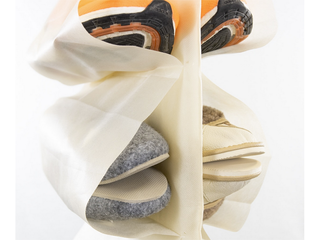 Zapatero Colgante para Armario - 6 Pares Beige