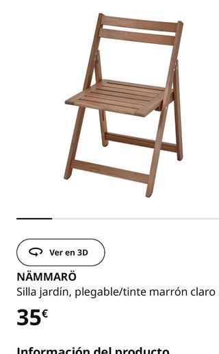 Silla terraza ikea