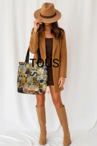 Borsa shopper Tous Logo Mix Bear Multicolor