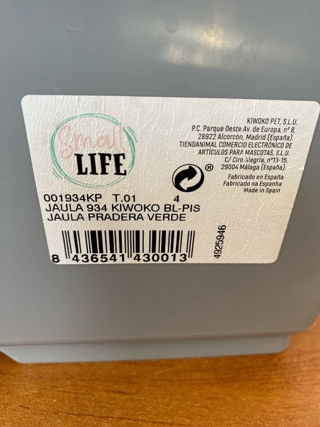 Jaula para cobayas y conejos