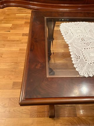 Tavolo in legno e vetro