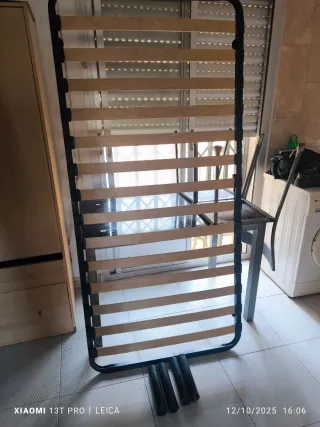 2 Camas individual con colchón y diván 90x190