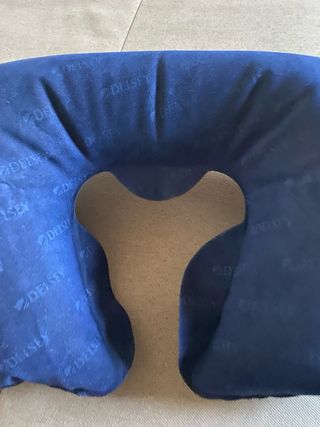 Cuscino da viaggio Delsey blu gonfiabile