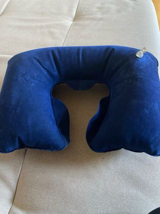 Cuscino da viaggio Delsey blu gonfiabile