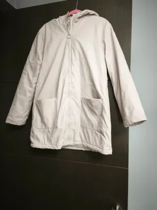 Chubasquero niña rosa talla 9-10