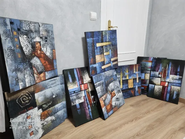 Cuadro moderno abstracto texturizado