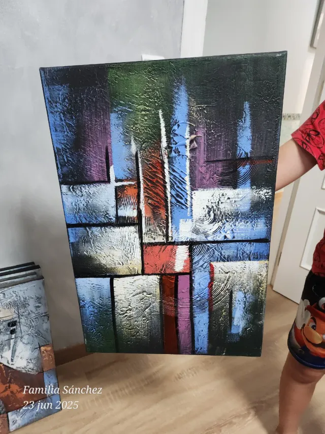 Cuadro moderno abstracto texturizado