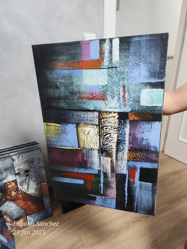 Cuadro moderno abstracto texturizado