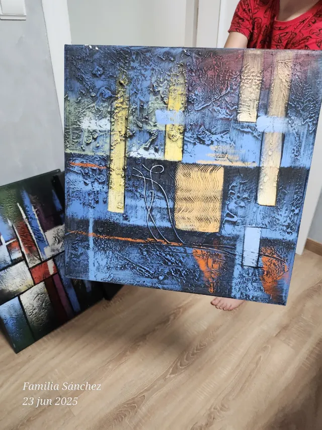 Cuadro moderno abstracto texturizado