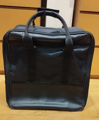 Bolso de lona negro para joyería
