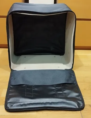 Bolso de lona negro para joyería