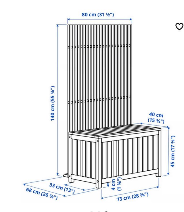 Baúl / Pantalla Madera Ikea