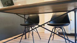 Mesa comedor madera y metal 6 personas