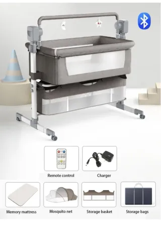 Cuna colecho mecedora eléctrica