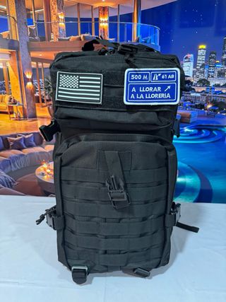 Mochila Táctica Militar Negra 50L nueva negra