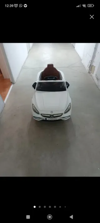 Urge venta coche eléctrico infantil Mercedes Blanc