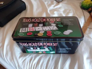 Caja de Juego Texas Hold'em Poker Set
