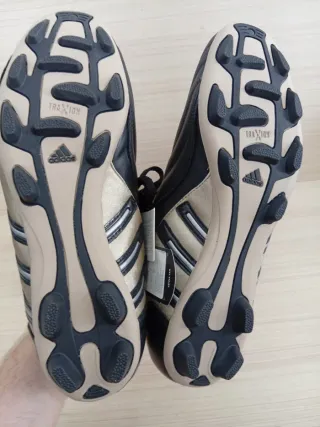 Adidas Scarpe Calcio Nere/Oro 44 2/3 Nuove