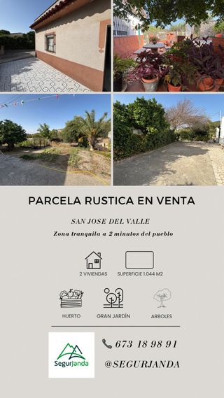 Parcela rústica en San José del Valle