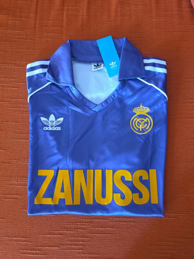 Camiseta Retro Real Madrid Zanussi Años 80