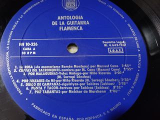 Vinilo Antología de la Guitarra Flamenca