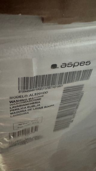 Lavadora Aspes 8kg Nueva Embalada