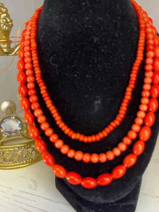 Collar Coral Natural color Naranja