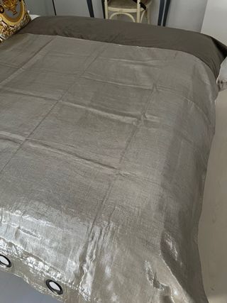 Cortina Terciopelo Lurex Oro Plata