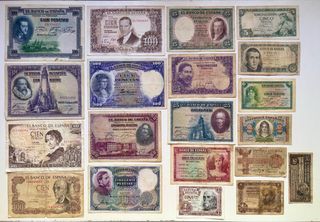 Lote x 20 Billetes ESPAÑA DIFERENTES !! 1896-1970