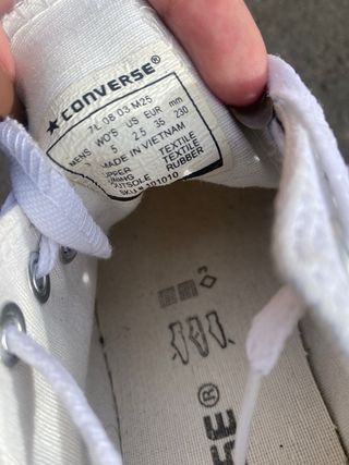 Converse Blancas Niños Talla 35