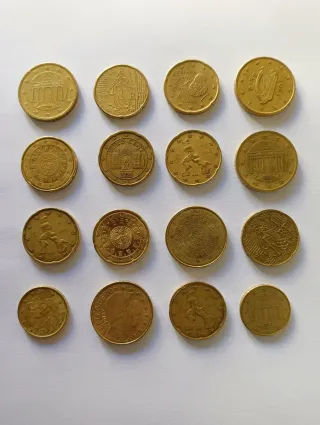 Lote de Céntimos de Euro, diferentes países y años