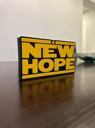 Logotipo 3D Star Wars A New Hope