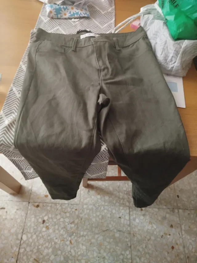 Pantalón vaquero mujer talla 44 verde