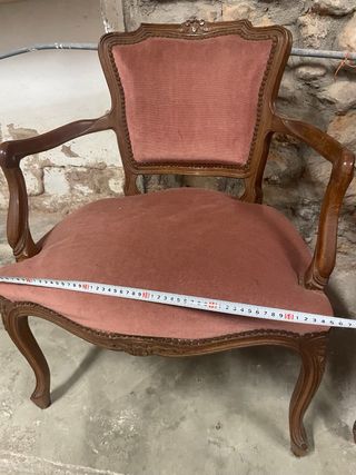 Par de Sillas Antiguas Terciopelo