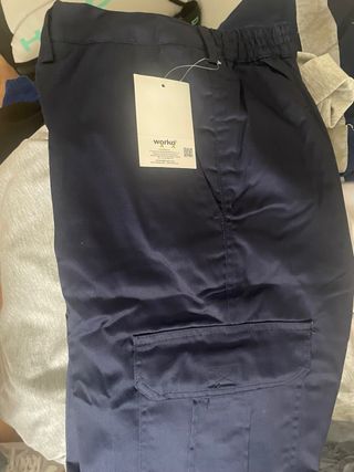 Pantalón de trabajo Worko multibolsillos azul
