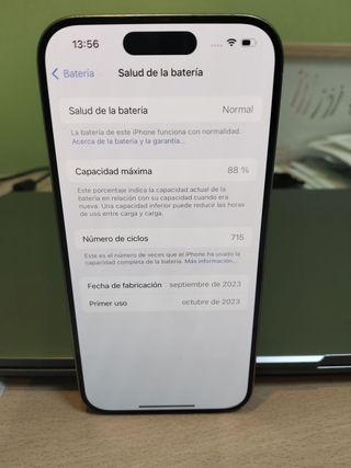 Batteria per iPhone 15 Pro Silver 256 GB 88%