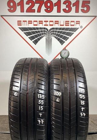 175 55 15 T BRIDGESTONE RUEDA AL 90% VIDA UTIL