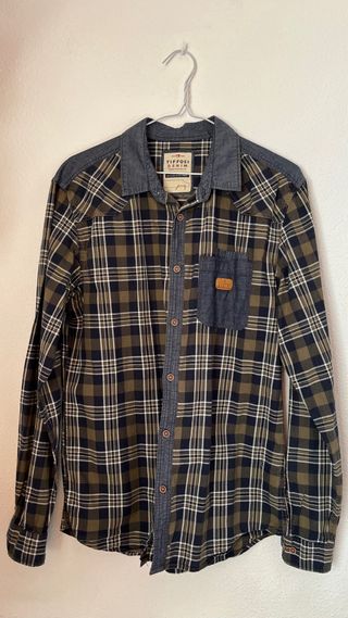 Camisa Tiffosi cuadros manga larga