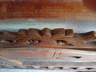 Cama Balinesa Madera Tallada con somier y colchón