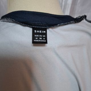 Vestido  manga larga diseño geométrico