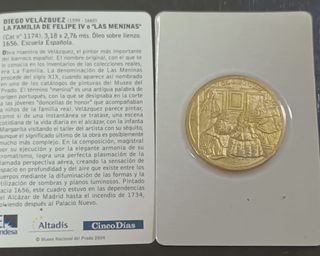 Moneda Museo del Prado Las Meninas Velázquez